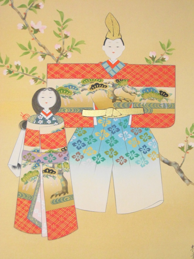 掛け軸 お雛様◇岩本栖堂（真作・新品）