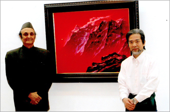 KOUZUI SHIMOURA】 ヒマラヤなど山の絵画 画家 下浦康瑞