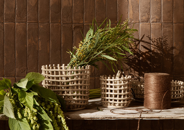 Ferm Living - Ceramic Basket |北欧雑貨＆インテリアのオンライン