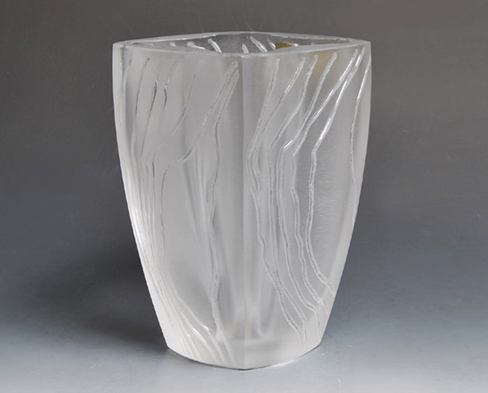 ラリック (LALIQUE) YASUNA ガラス 花瓶・水指にも | 古美術ささき