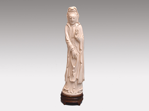 仏像 天然素材 マンモス 象牙調 彫刻 古美術 【公式通販】