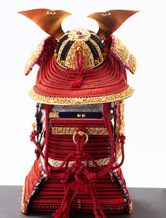 奈良 春日大社所蔵 国宝模写 『竹に虎雀』金物赤糸威大鎧 鎧単品