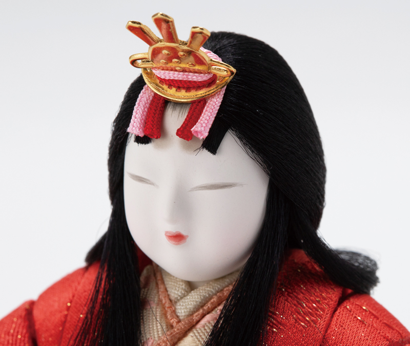 8709A木目込人形 折原粋玉作 しあわせ金彩雛 | 木目込人形 | 小木人形