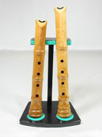 0457-B飾り尺八 二本立 ワダ楽器-蝴蝶宝｜木管尺八・しの笛（篠笛