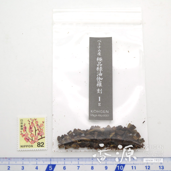 香木 伽羅 極品緑油伽羅 刻 1gの通販 - お香専門店香源