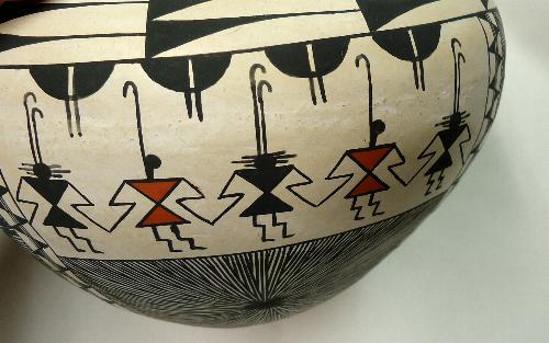 ACOMA アコマ・プエブロインディアンのつくる壷 ポッタリー