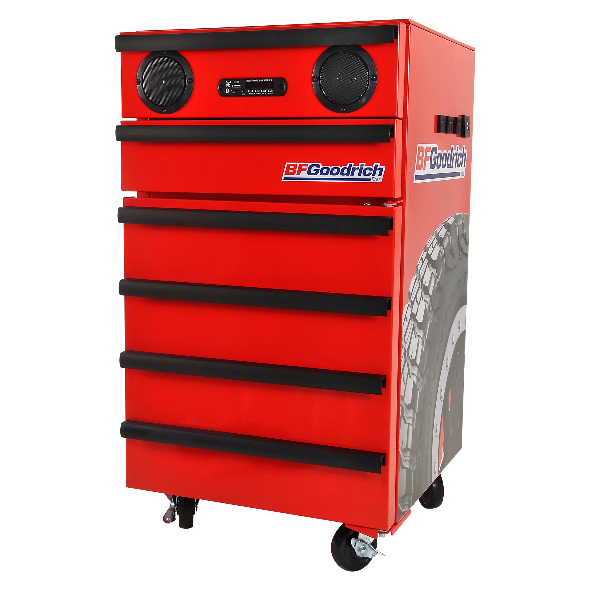 BFGoodrich Tool Chest Fridge | Bluetooth Speaker | 1.8 cu ft