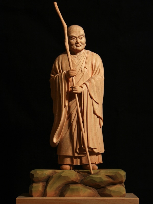 跋陀婆羅(バッタバラ)尊者像、跋陀婆羅菩薩 (立像5寸) 京仏商谷口の