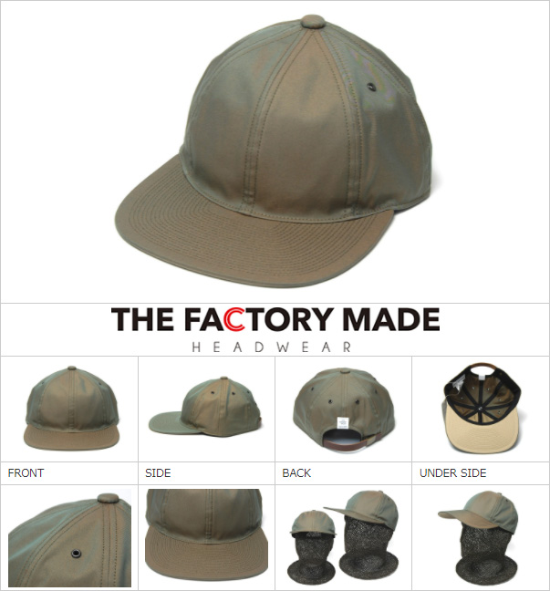 THE FACTORY MADE(ザファクトリーメイド) ストレッチツイルキャップ 8