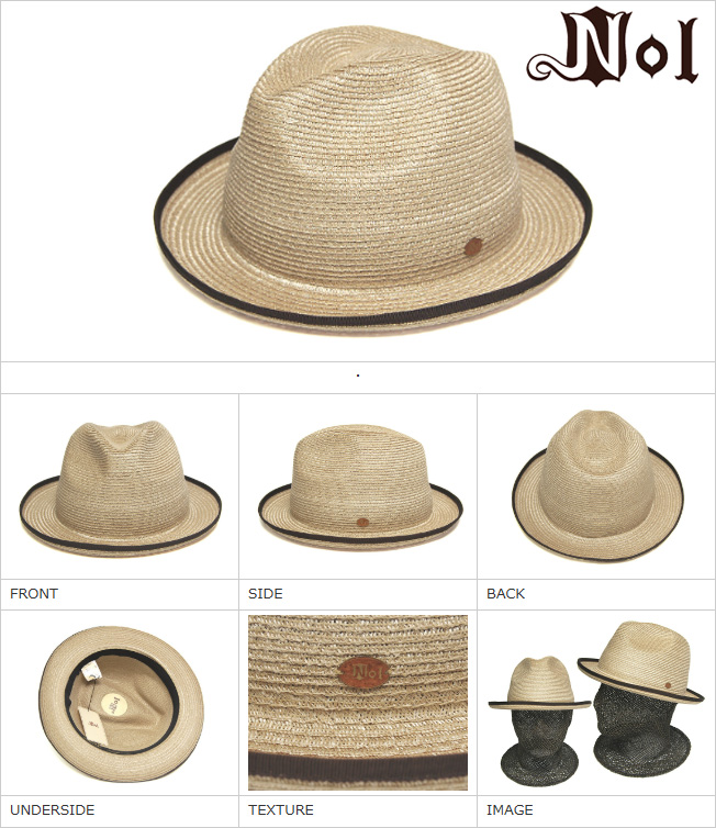 Nol(ノル) アバカブレード中折れ帽 Abaca Sanada Hat メンズ ユニ