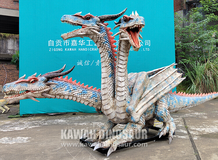 Outdoor Realistic Giant Animatronic Dragon Customized Free Local