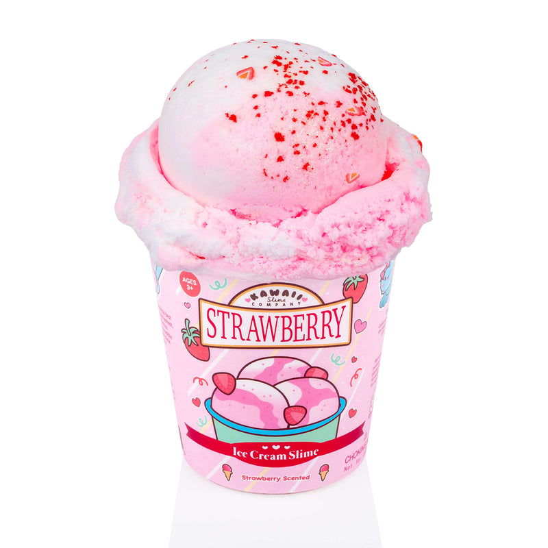Strawberry Scented Ice Cream Pint Slime – KSC