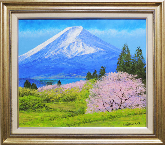 オイルパステル | Nobuアート日記 オイルパステル画 アクリル画 桜の木