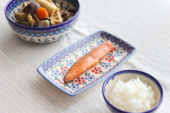 スクエアディッシュ・ポーリッシュポタリー(ポーランド食器)