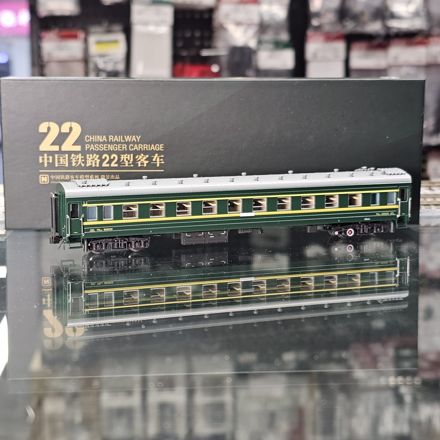 微景MICROVIEW YW22B型軟客車(車號隨機) - Khaho Store 咔好鐵道模型店