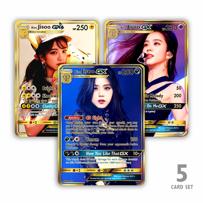 Blackpink Jisoo GX Gold Holographic Cards – Kholographic