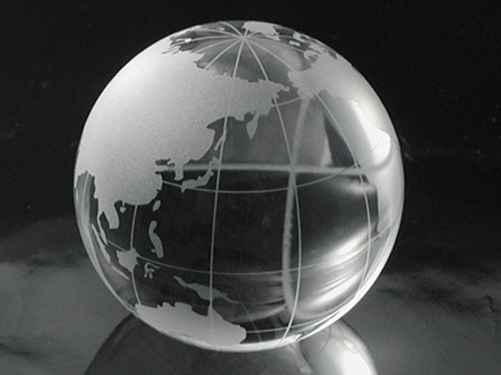 クリスタル地球儀,Crystal Globe,CG-80 | クリスタル表彰記念品