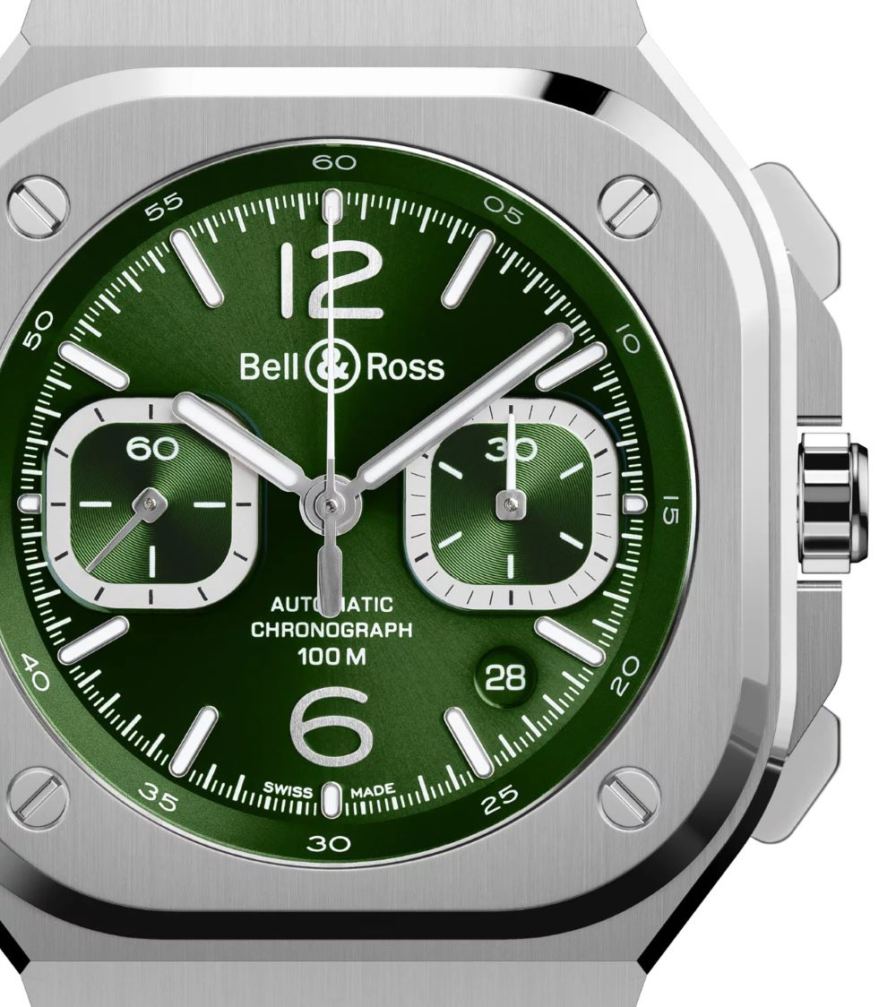 Bell & Ross ベルアンドロス 】ベル＆ロス BR 05 クロノ グリーン