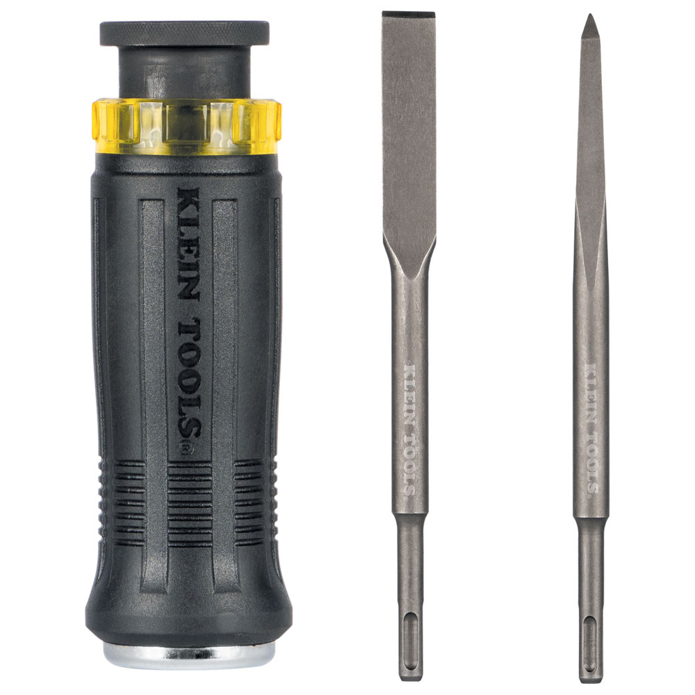 SDS Chisel Bit Set with Handle, 3-Piece - 32753SD | Klein Tools