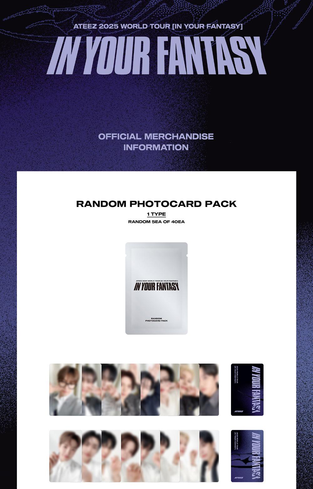 ATEEZ - [IN YOUR FANTASY] IN INCHEON 2025 WORLD TOUR MD RANDOM PHO
