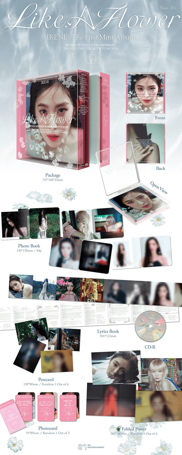 RED VELVET IRENE 1ST MINI ALBUM LIKE A FLOWER (CASE VER.) - Kpop USA