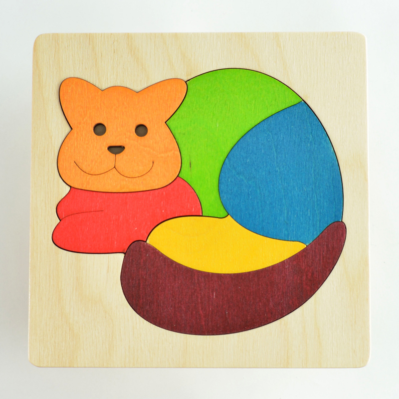 ジョージラックパズル・カラフルパズル・ねこ | krtek select toys