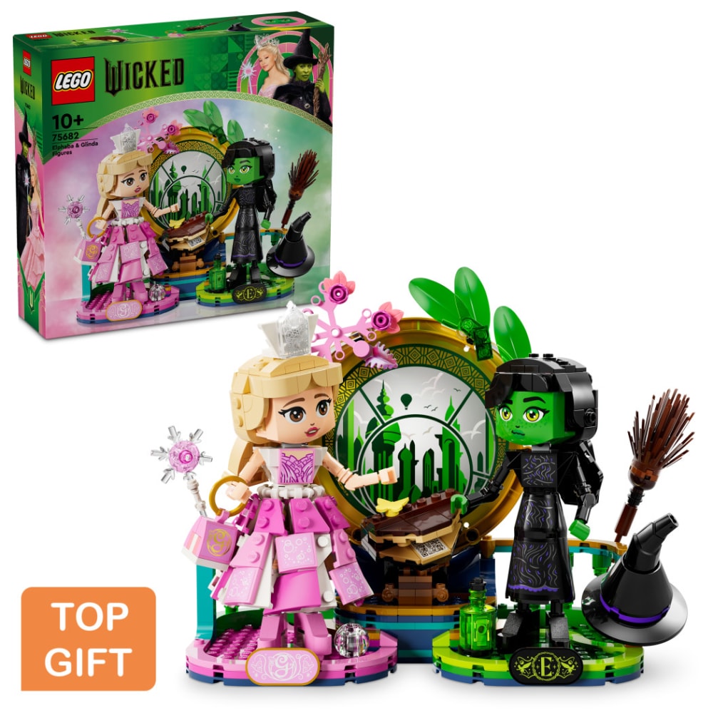 LEGO Wicked Elphaba & Glinda Figures Fantasy Playset, Kids Witch