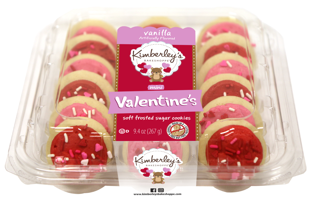 Kimberley's Bakeshoppe Valentine's Vanilla Pink & Red Mini Frosted