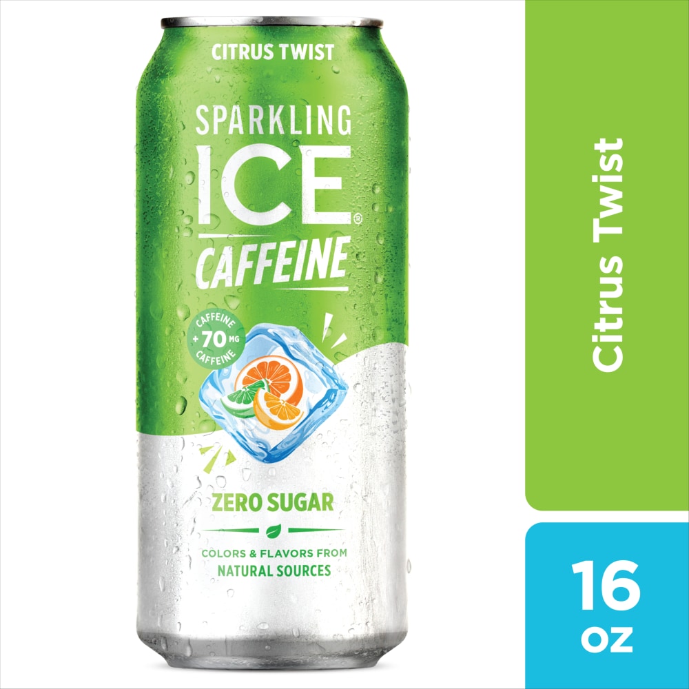 Sparkling Ice + Caffeine Citrus Twist Sparkling Water, 16 fl oz