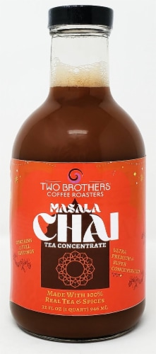 Two Brothers Coffee Roasters Masala Chai Tea Concentrate, 32 fl oz