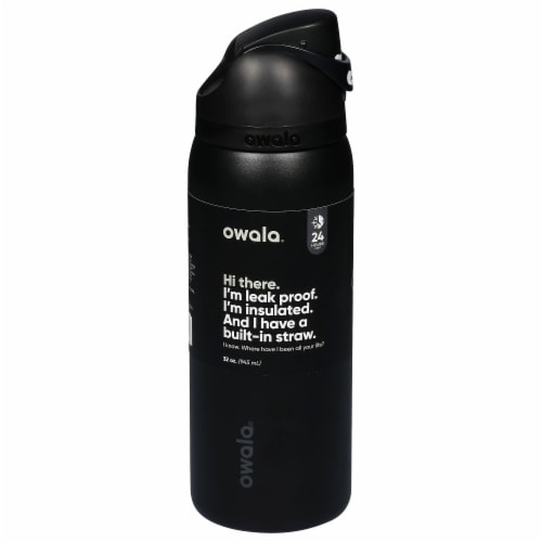 Owala® FreeSip Stainless Steel Water Bottle - Very Very Dark Black