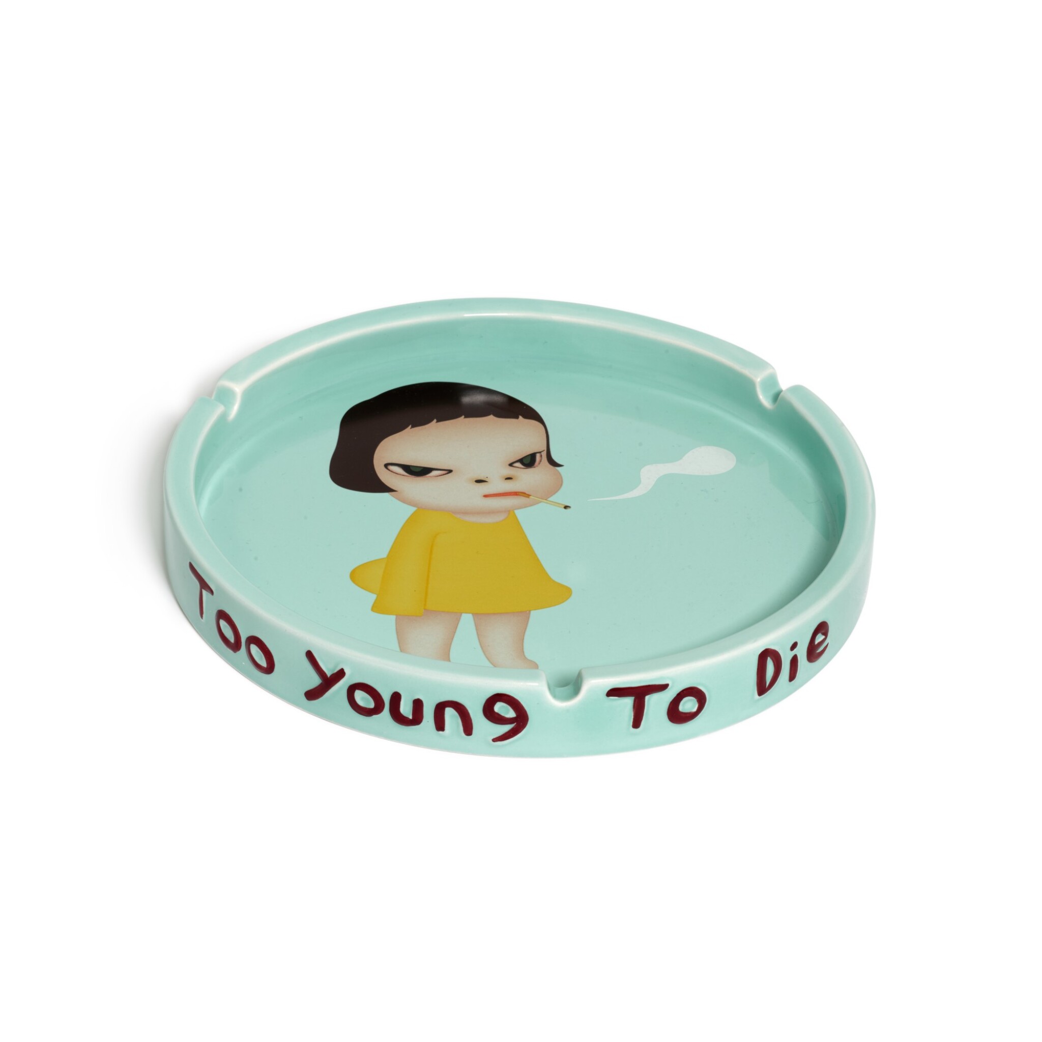 Yoshitomo Nara Too Young to Die Ceramic Ashtray | Kumi Contemporary