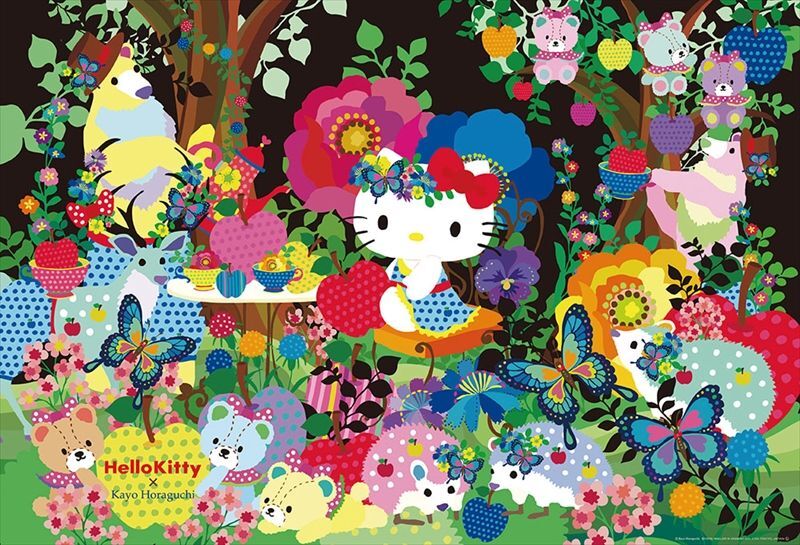 □1000ピースジグソーパズル ハローキティ 森のお茶会（ホラグチカヨ