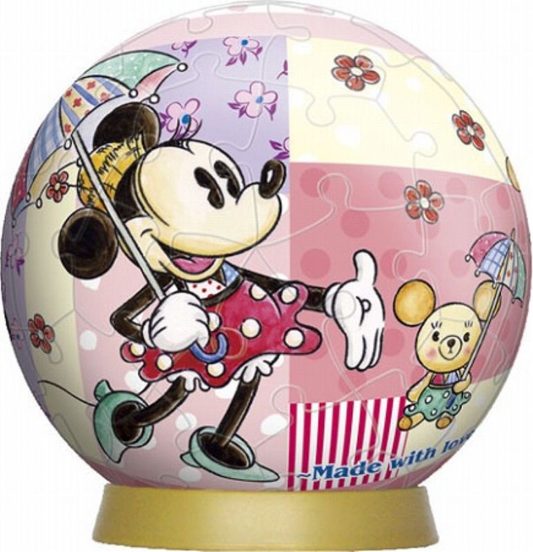◇希少品◇3D球体60ピース立体パズル ミニー&ベアー 《廃番商品
