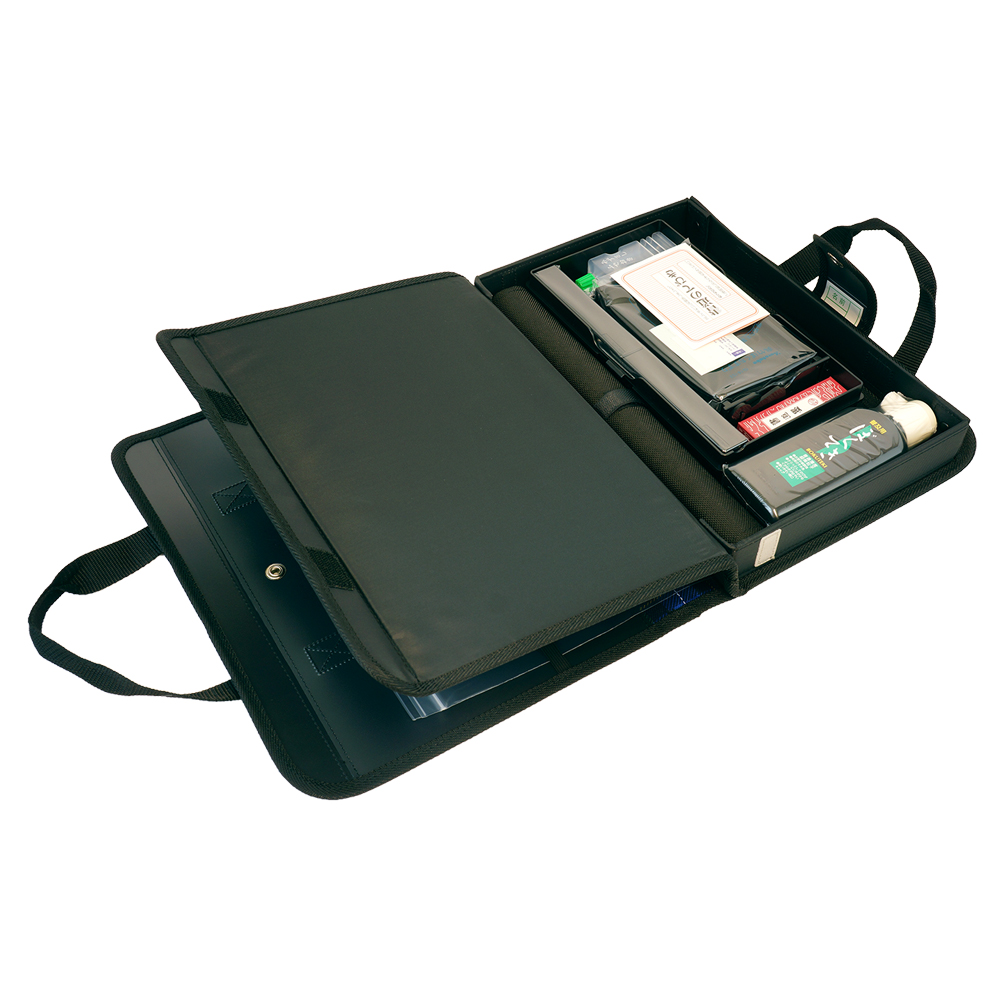 書道セットGA－570S 青チェック柄/ GA570-13 | 商品情報 | 墨