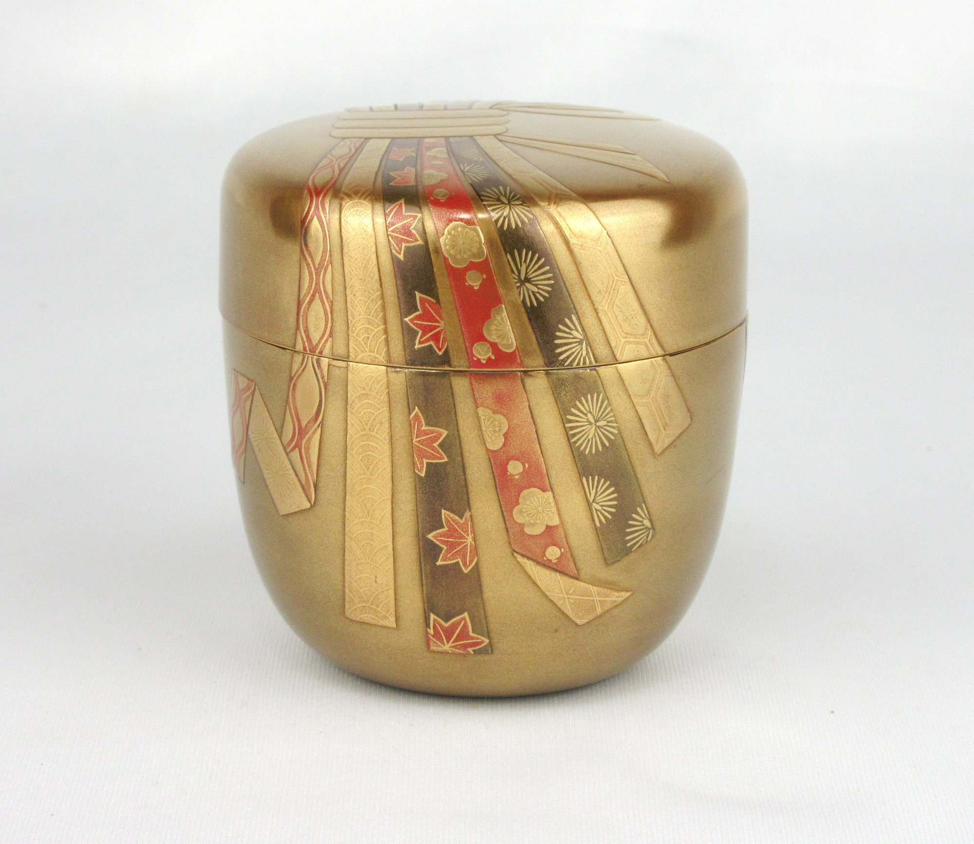 栗山園オンライン通販部 / 【出物】 朱金粉溜のし蒔絵大棗 木村表斎