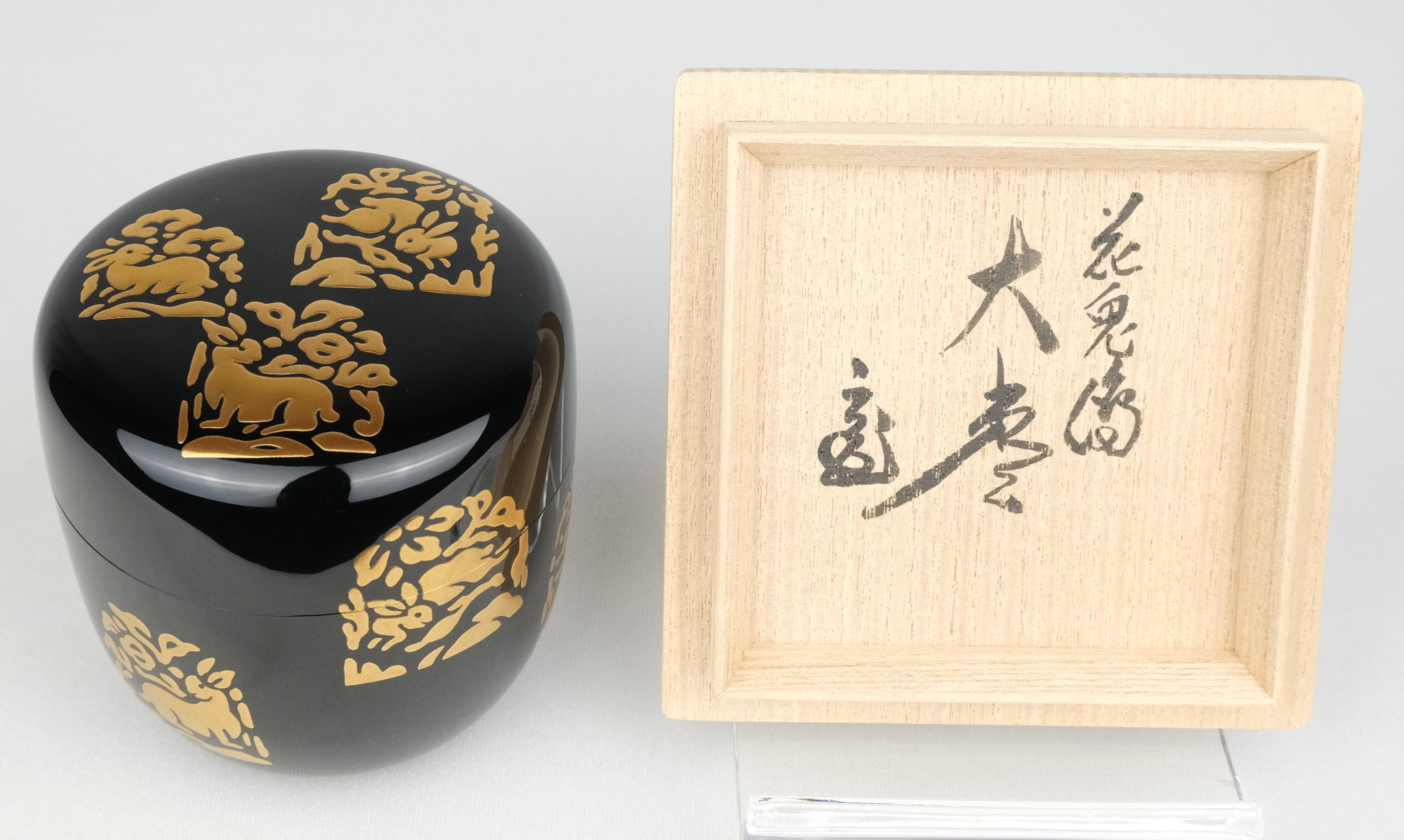 栗山園オンライン通販部 / 【出物】 花兎絵大棗 一瓢斎 鵬雲斎書付