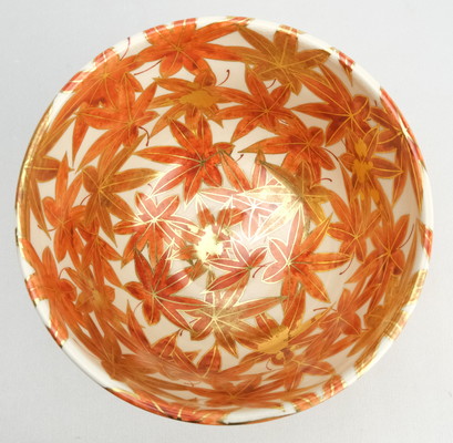 栗山園オンライン通販部 / 【出物】 紅葉茶碗 茜窯（岡田華渓）