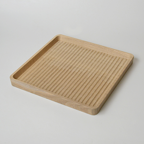 No.25-1 我谷盆 クリ / Tray, Wagata style, Chestnuts | しぶや黒田陶苑