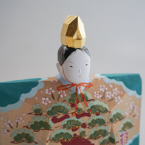 繭／奈良町南観光案内所：奈良一刀彫 荒木義人作 立雛・内裏雛 販売