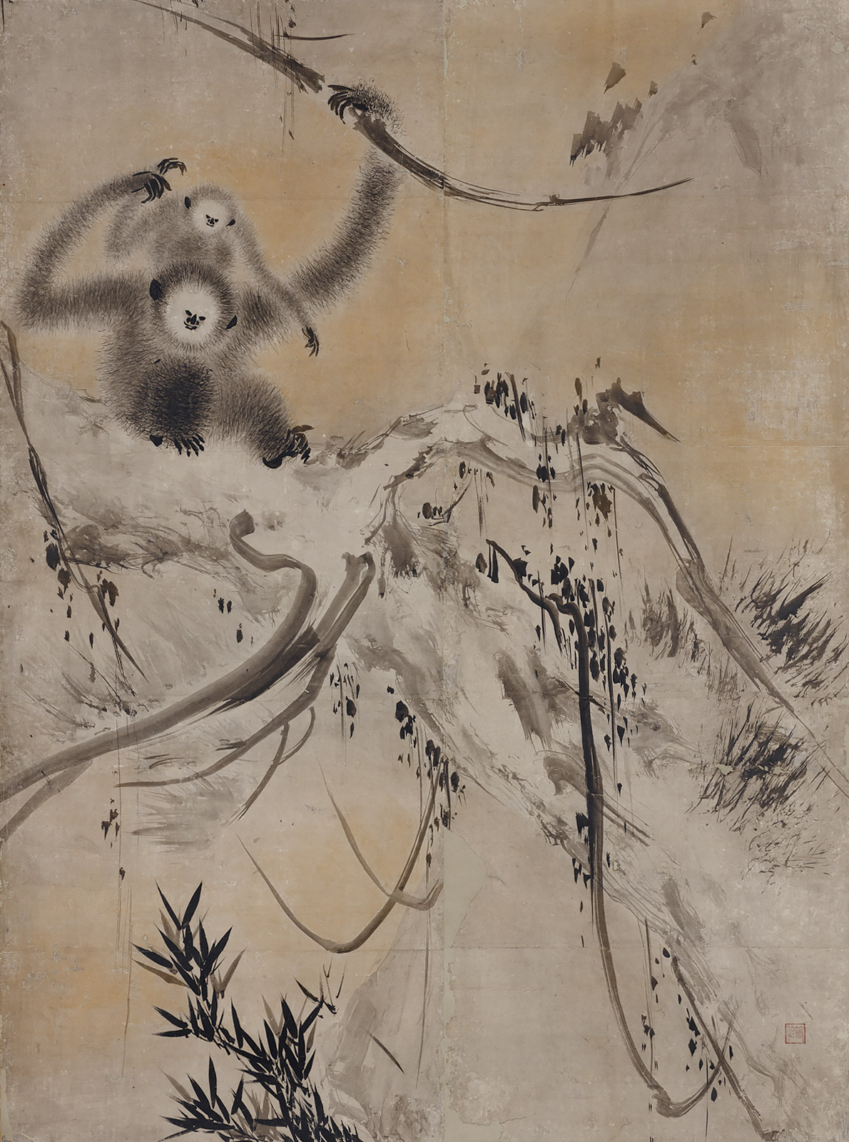 枯木猿猴図 - 名品紹介 - 京都国立博物館