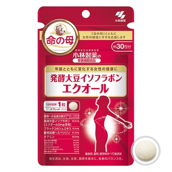 小林製薬 小林製薬の栄養補助食品 発酵大豆イソフラボン エクオール 30