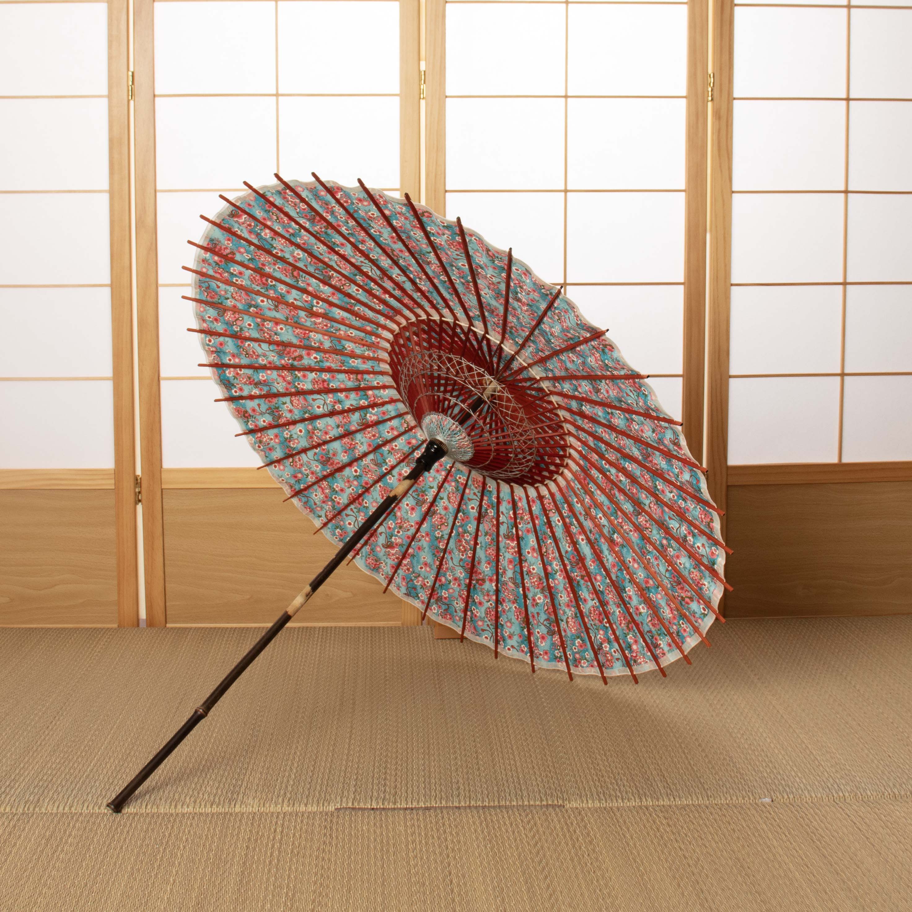 和日傘 『花ひらく』 桜に花手鞠 - 日本最古の京都和傘屋 辻倉