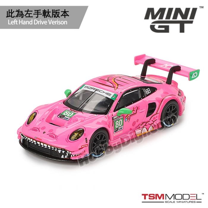 MINI GT 1:64 Diecast Model Car - Porsche 911 GT3 R #80 AO Racing