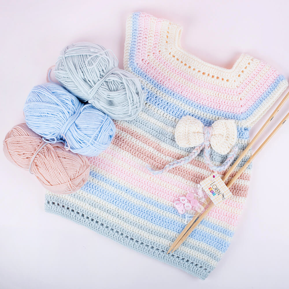La Mia Baby Boom Havacı Mavi El Örgü İpi - 1533 – Hobium