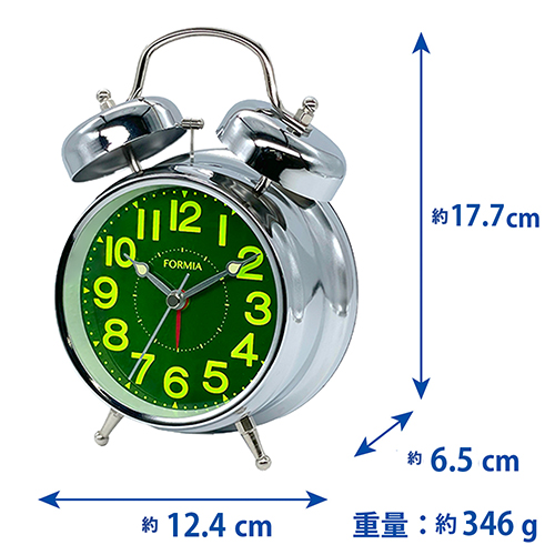 目覚まし時計HT-A037W-SV | 保土ヶ谷電子販売株式会社