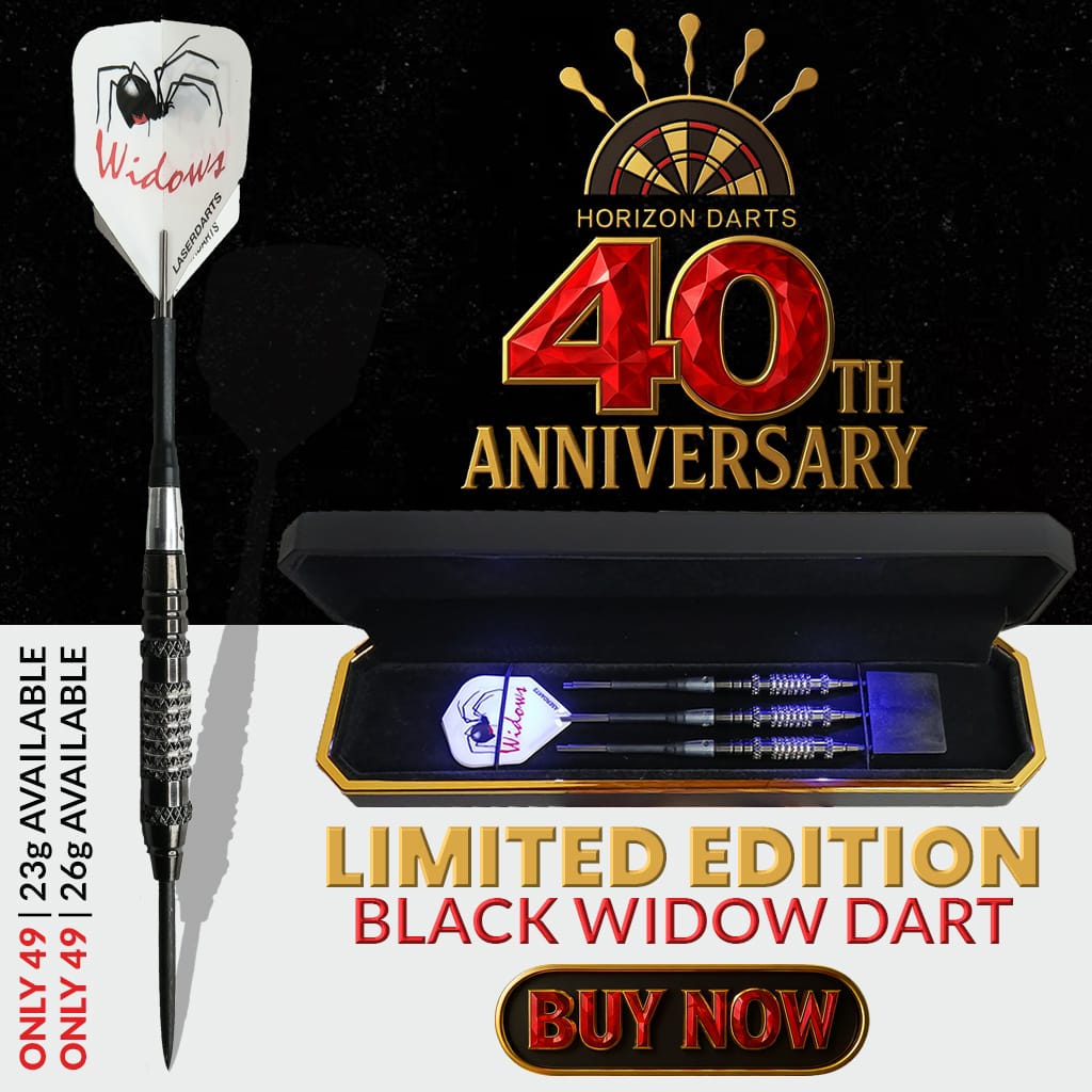 Laserdart Black Widow Fixed Steel Tip Dart - Wicked Limited