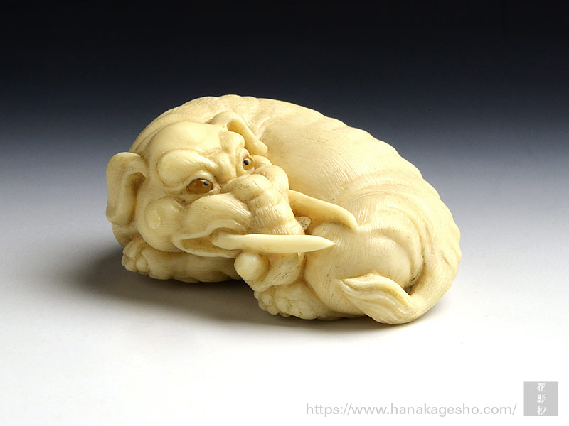 呑悪夢 | 齋藤美洲 根付彫刻展