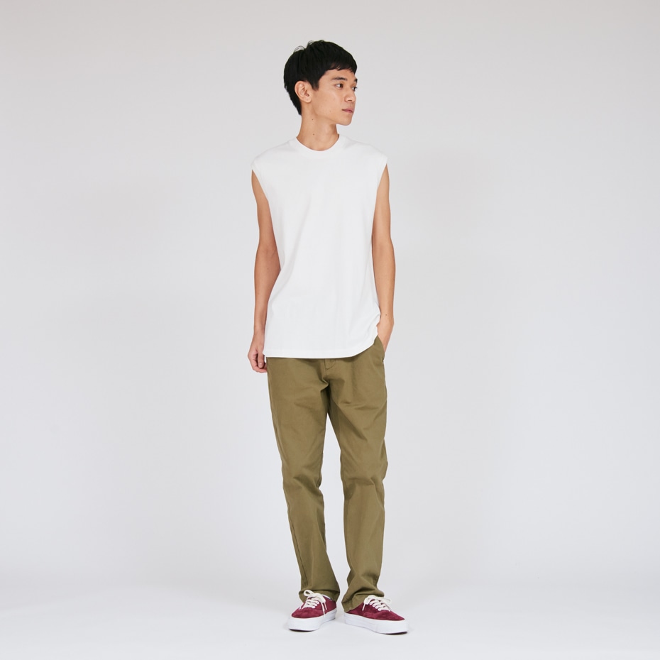 Hanes T-SHIRTS SHIRO スリーブレスTシャツ (HM3-B201)ホワイト