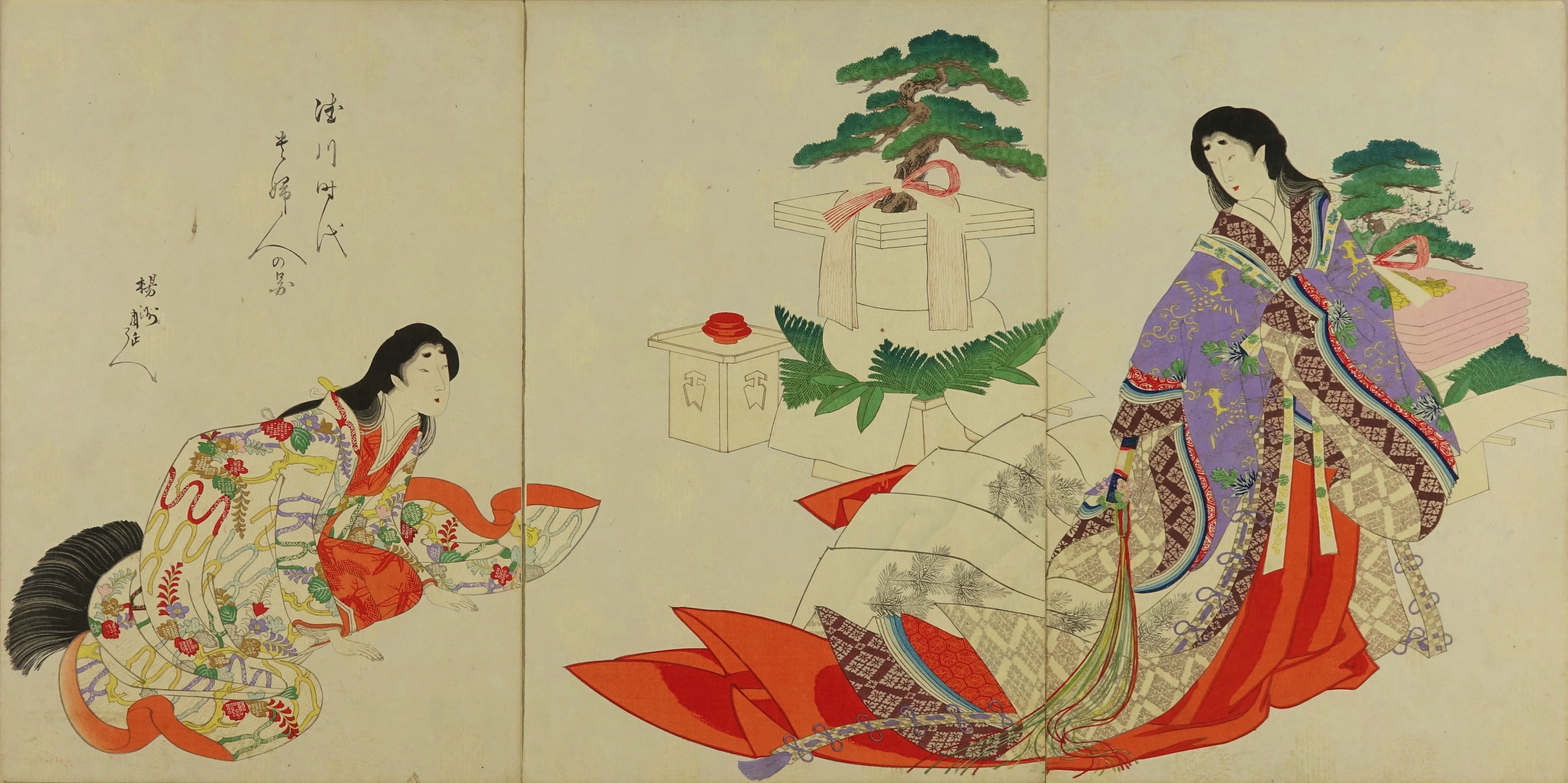 周延 徳川時代貴婦人の図 (鏡餅) | 浮世絵 | 原書房 神田神保町
